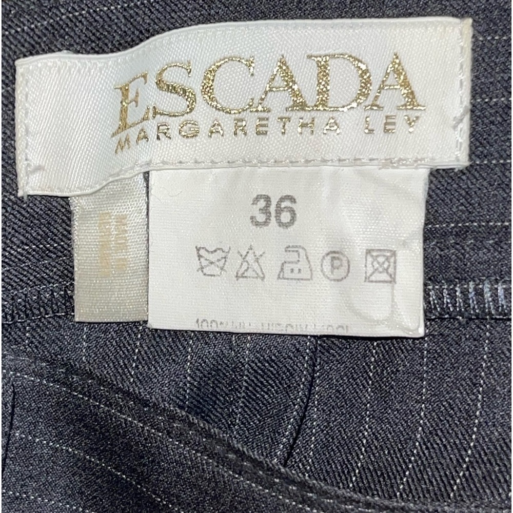 Escada women’s wool pin striped pants. Size36 GUC - Picture 6 of 7